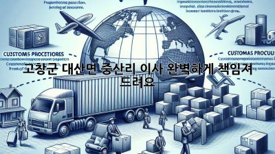 고창군 대산면 중산리 이사, 완벽하게 책임져 드려요! 🚚💨